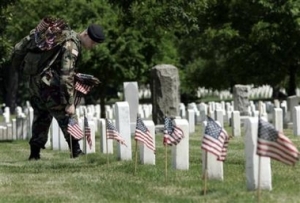 Flags-In Ceremony At Arlington National Cemetery - Memorial Day 2005