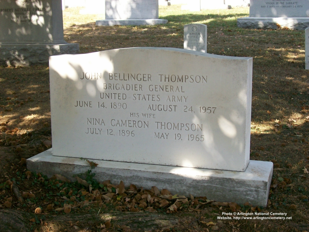 John Bellinger Thompson - Brigadier General, United States Army