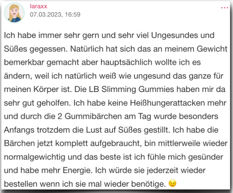 CHECK LB Slimming Gummies im offiziellen Test + Erfahrungen